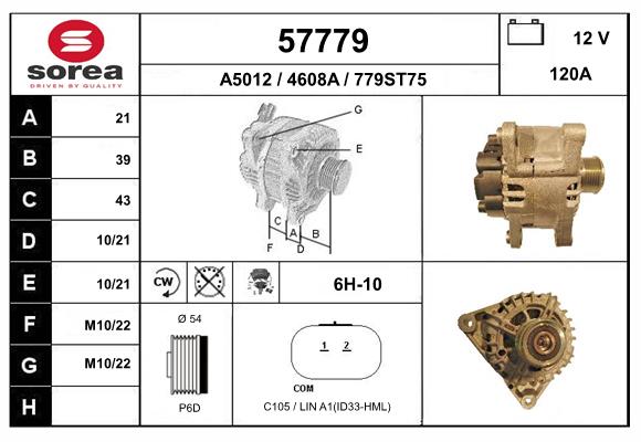 Alternateur EAI 57779