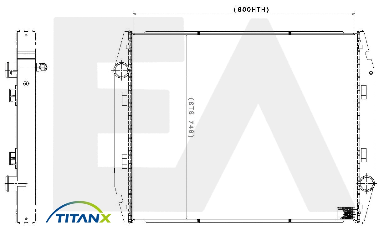 Radiateur, refroidissement du moteur EACLIMA 31R30051T