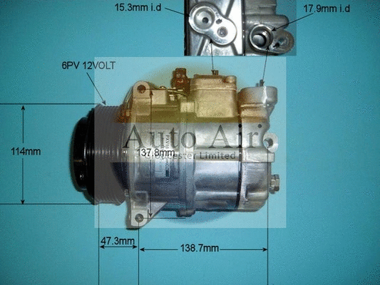 Compresseur, climatisation AUTO AIR GLOUCESTER 14-9740