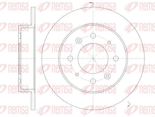 Disque de frein REMSA 6874.00