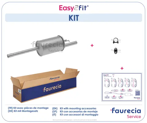 Silencieux arrière Faurecia FS55273