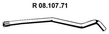 Tuyau d'échappement EBERSPÄCHER 08.107.71