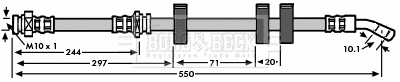 Flexible de frein BORG & BECK BBH6048