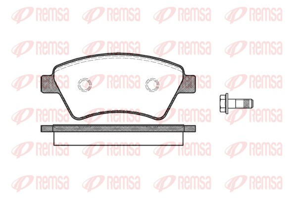 Kit de plaquettes de frein, frein à disque REMSA 0976.10