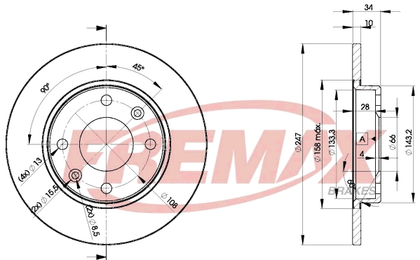 Disque de frein FREMAX BD-4689