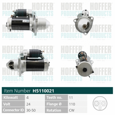 Démarreur HOFFER H5110021