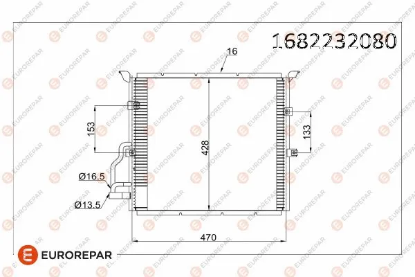Condenseur, climatisation EUROREPAR 1682232080