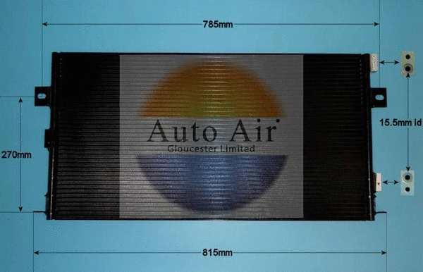 Condenseur, climatisation AUTO AIR GLOUCESTER 16-9695