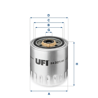 Filtre à carburant UFI 24.321.00