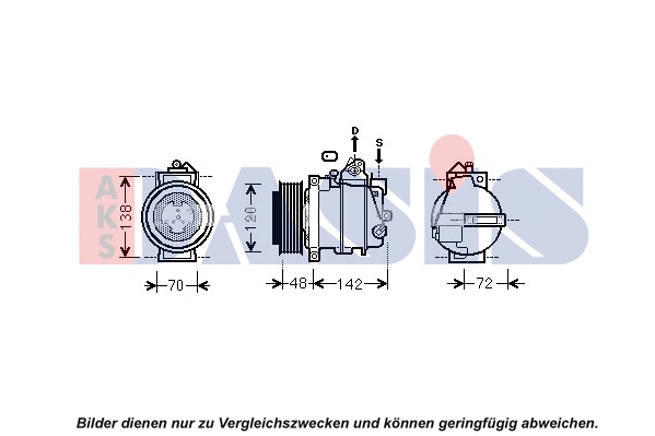Compresseur, climatisation AKS DASIS 852442N