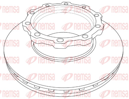 Disque de frein REMSA NCA1207.20