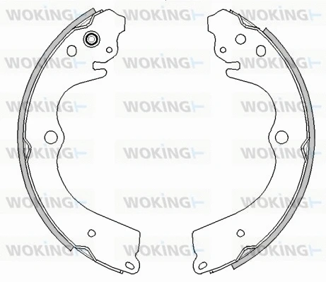 Mâchoire de frein WOKING Z4545.00