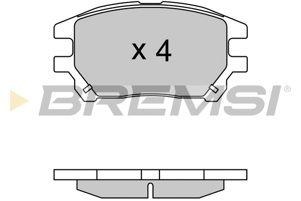 Kit de plaquettes de frein, frein à disque BREMSI BP3622