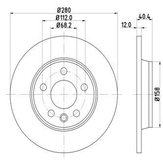 Disque de frein MTR 12108579