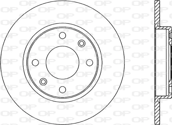 Disque de frein OPEN PARTS BDA1428.10