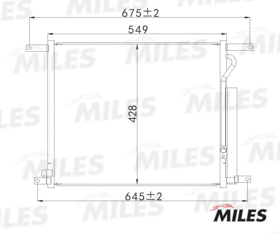 Condenseur, climatisation MILES ACCB067