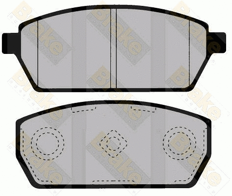 Kit de plaquettes de frein, frein à disque Brake ENGINEERING PA1544