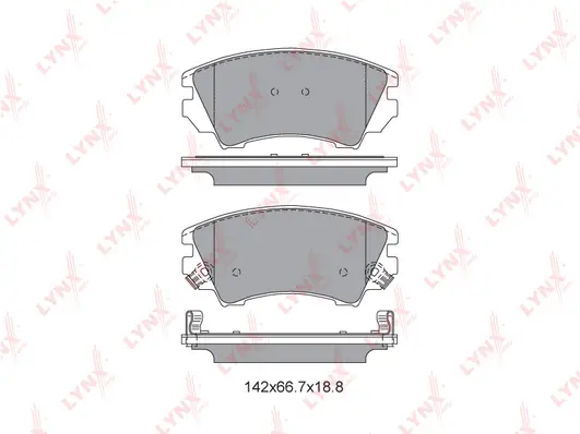 Kit de plaquettes de frein, frein à disque LYNXAUTO BD-5927