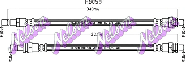 Flexible de frein KAWE H8059