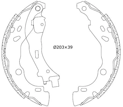 Jeu de mâchoires de frein Omnicraft 2255706