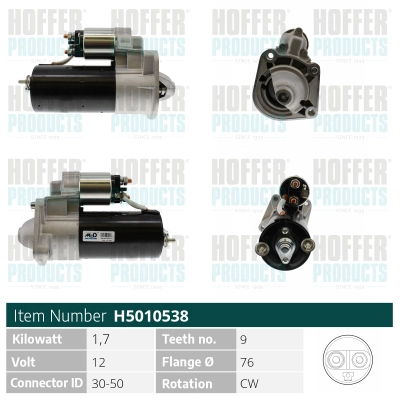 Démarreur HOFFER H5010538