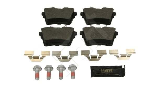 Kit de plaquettes de frein, frein à disque HART 252 312