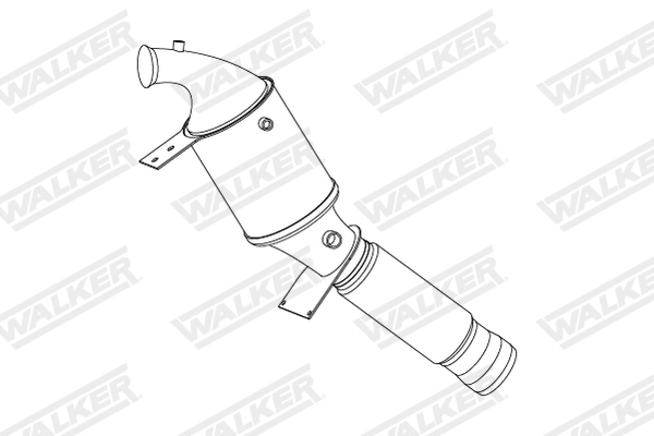 Filtre à particules / à suie, échappement WALKER 73412