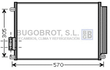 Condenseur, climatisation BUGOBROT 62-FT5347