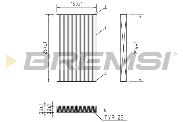 Filtre, air de l'habitacle BREMSI FC0865