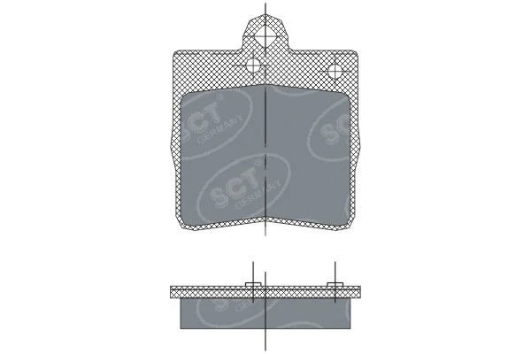 Kit de plaquettes de frein, frein à disque SCT - MANNOL SP 247 PR