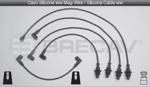 Kit de câbles d'allumage BRECAV 05.523