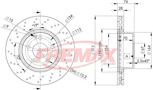 Disque de frein FREMAX BD-3054
