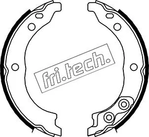 Jeu de mâchoires de frein, frein de stationnement fri.tech. 1034.113