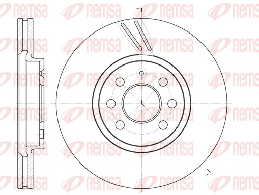 Disque de frein REMSA 6684.10