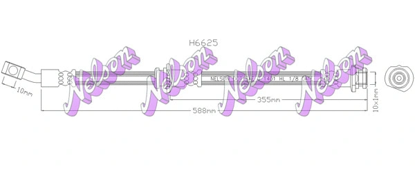 Flexible de frein KAWE H6625