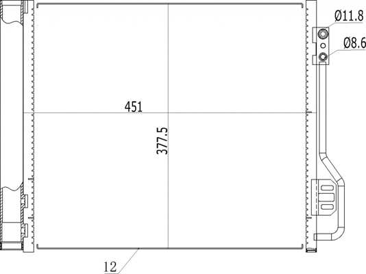 Condenseur, climatisation HART 621 607