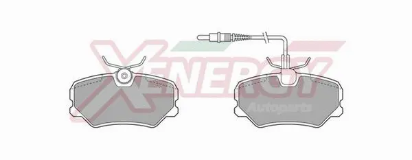 Kit de plaquettes de frein, frein à disque AP XENERGY X40270