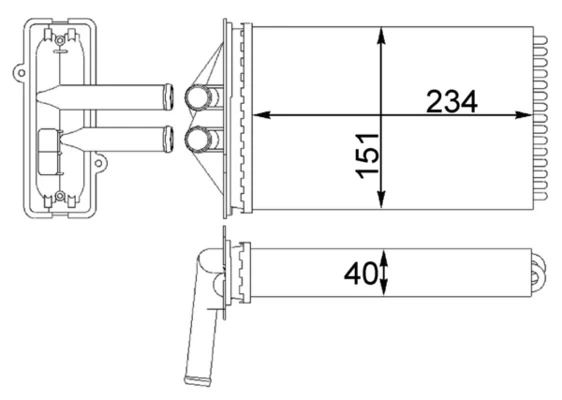 Système de chauffage MAHLE AH 92 000S