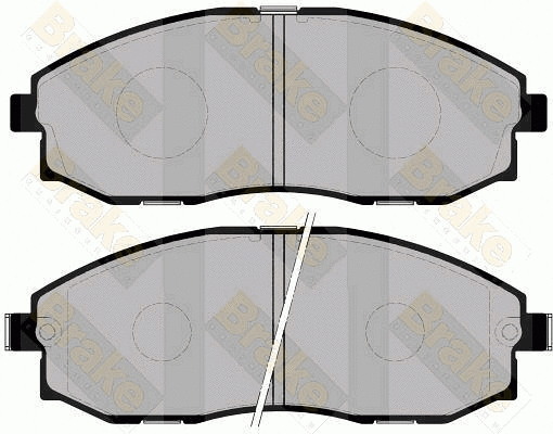 Kit de plaquettes de frein, frein à disque Brake ENGINEERING PA1242