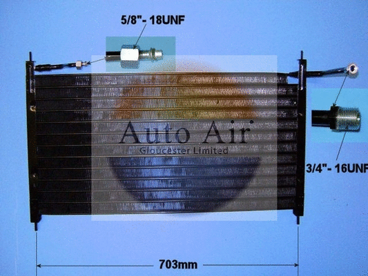 Condenseur, climatisation AUTO AIR GLOUCESTER 16-1171
