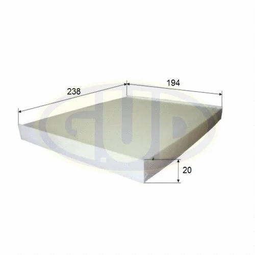 Filtre, air de l'habitacle G.U.D. GCF24004