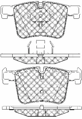 Kit de plaquettes de frein, frein à disque BSF 20014