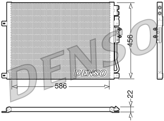 Condenseur, climatisation DENSO DCN06009