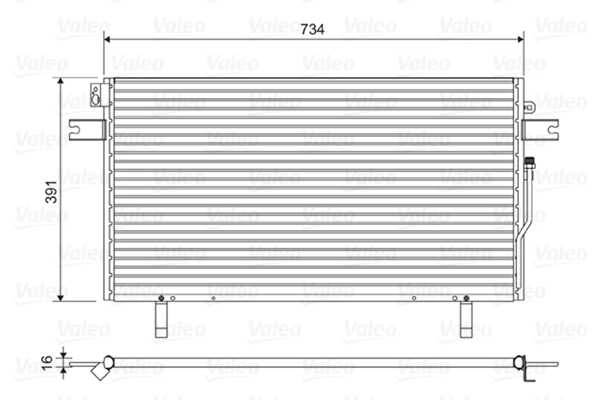 Condenseur, climatisation VALEO 814489
