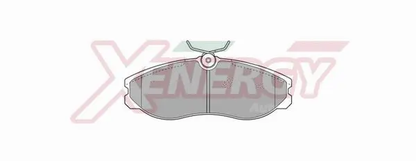 Kit de plaquettes de frein, frein à disque AP XENERGY X40559