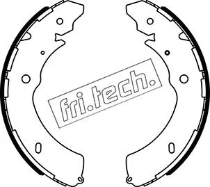 Jeu de mâchoires de frein fri.tech. 1047.379