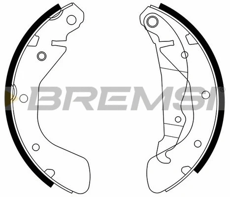 Jeu de mâchoires de frein BREMSI GF0354