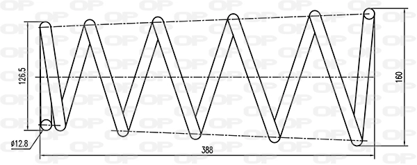 Ressort de suspension OPEN PARTS CSR9004.02