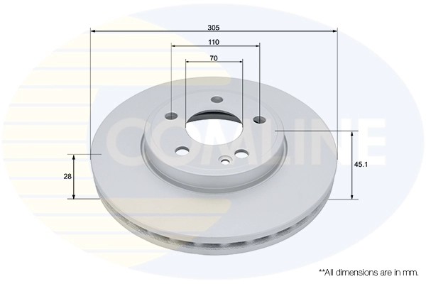Disque de frein COMLINE ADC2978V