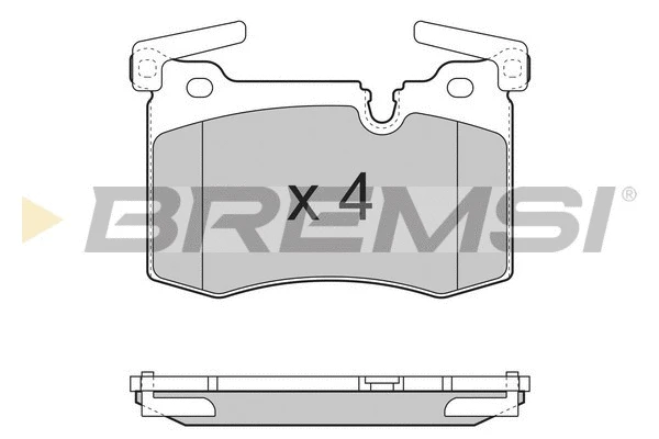 Kit de plaquettes de frein, frein à disque BREMSI BP3388
